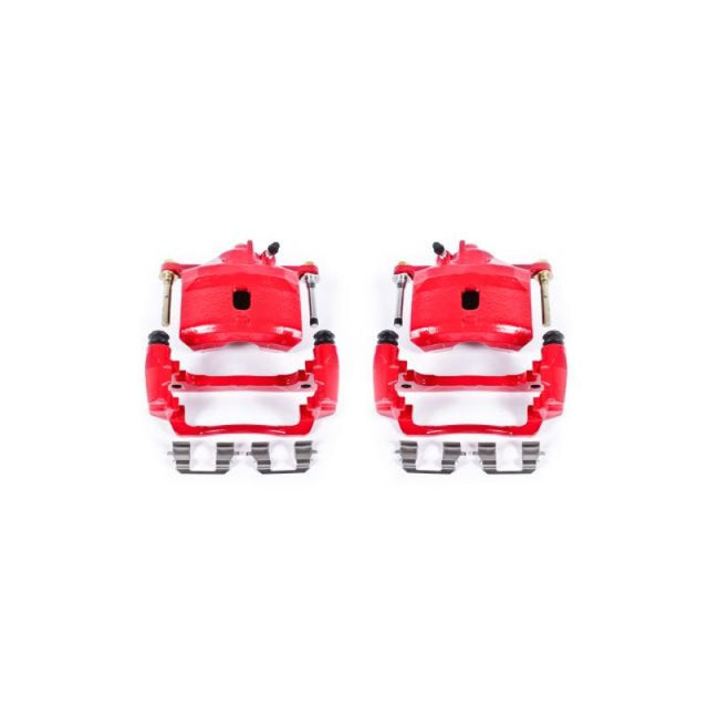 Power Stop 97-00 Acura EL Front Red Calipers w/Brackets - Pair PowerStop Brake Calipers - Perf  AXOPROS
