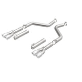 MagnaFlow Axle-Back, SS, 3in, Quad Split Rear 3.5 Tips 2015 Dodge Challenger incl SRT Hellcat Magnaflow Catback  AXOPROS