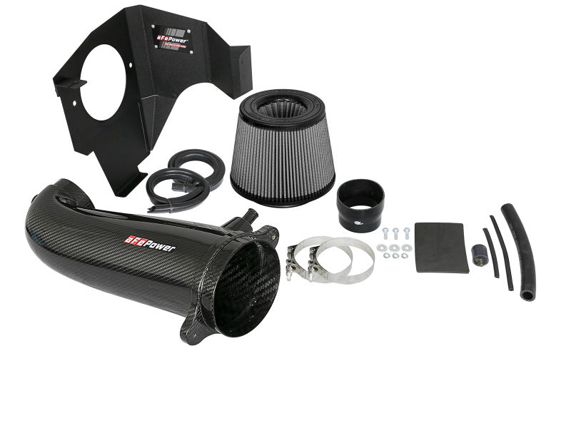 aFe POWER Magnum FORCE Carbon Fiber Stage 2 Track Series Pro Dry S CAIS - 11-18 Dodge Challenger V8 aFe Cold Air Intakes  AXOPROS