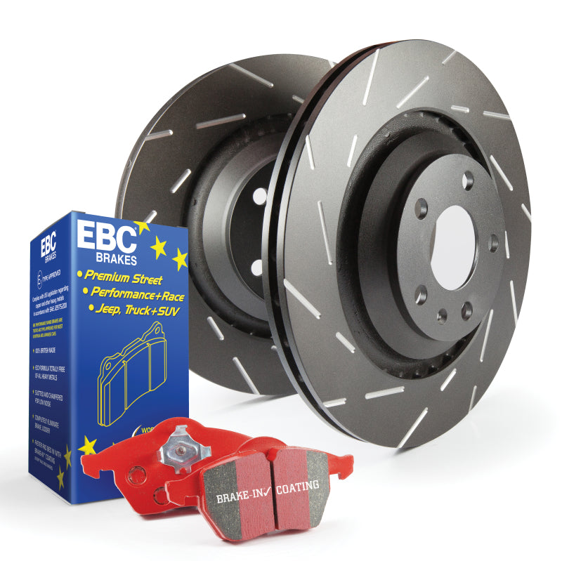 EBC S4 Brake Pad and Rotor Kit EBC Brake Rotors - Slotted  AXOPROS