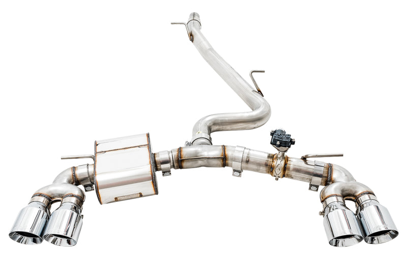 AWE Tuning Volkswagen Golf R MK7.5 SwitchPath Exhaust w/Chrome Silver Tips 102mm AWE Tuning Catback  AXOPROS