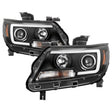 Spyder 15-17 Chevy Colorado Projector Headlights - Light Bar LED - Black (PRO-YD-CCO15-LBDRL-BK) SPYDER Headlights  AXOPROS