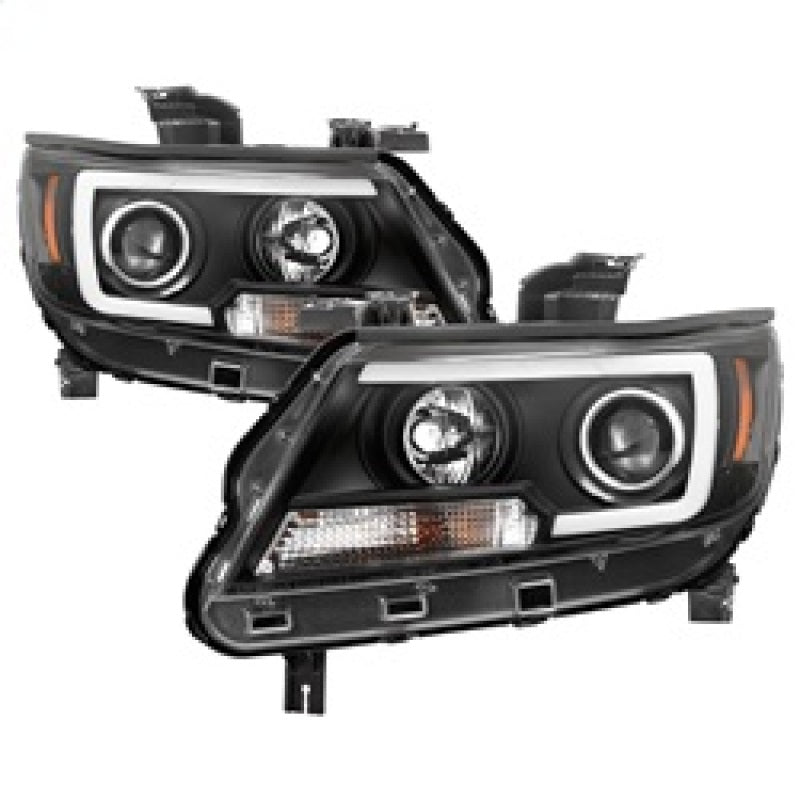 Spyder 15-17 Chevy Colorado Projector Headlights - Light Bar LED - Black (PRO-YD-CCO15-LBDRL-BK) SPYDER Headlights  AXOPROS