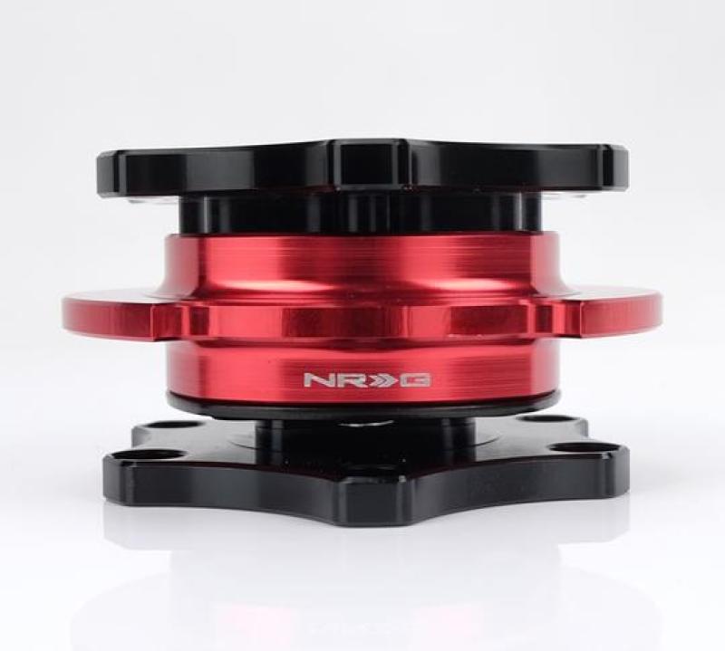 NRG Quick Release SFI SPEC 42.1 - Shinny Black Body / Red Shinny Ring NRG Quick Release Adapters  AXOPROS
