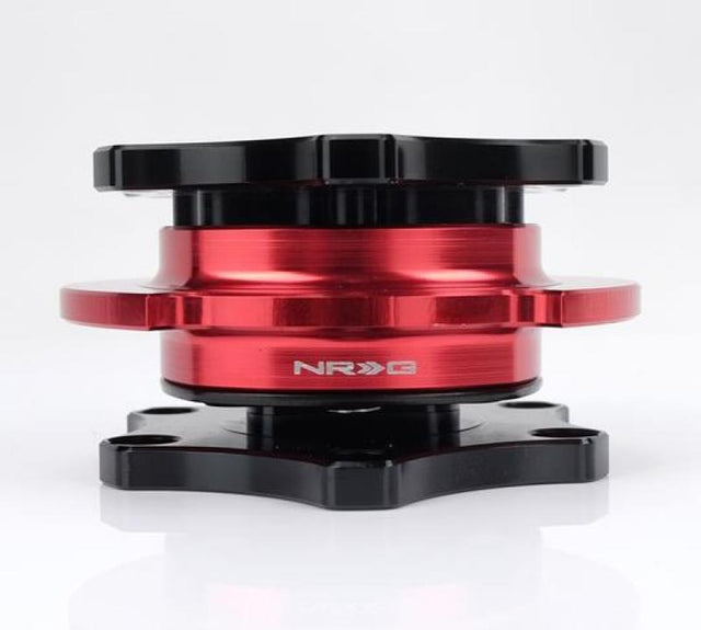 NRG Quick Release SFI SPEC 42.1 - Shinny Black Body / Red Shinny Ring NRG Quick Release Adapters  AXOPROS