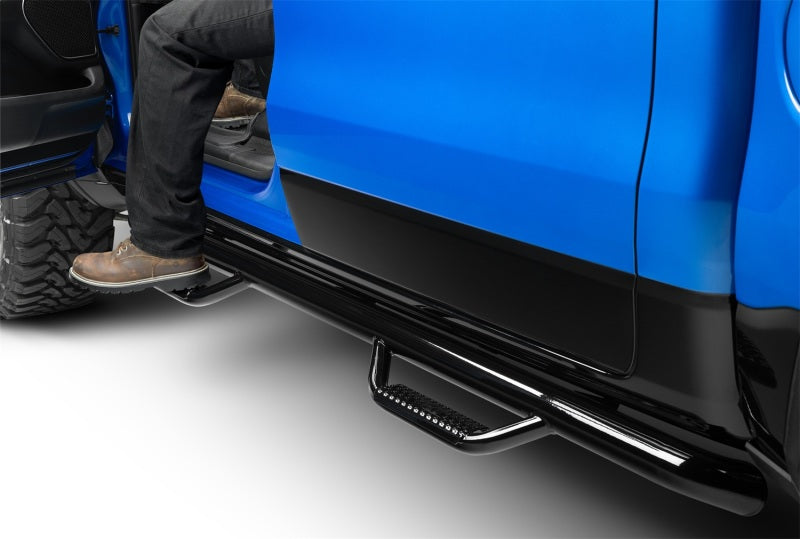 N-Fab Nerf Step 2019 Dodge Ram 1500 Crew Cab 5.7ft Bed - Gloss Black - Cab Length - 3in N-Fab Side Steps  AXOPROS