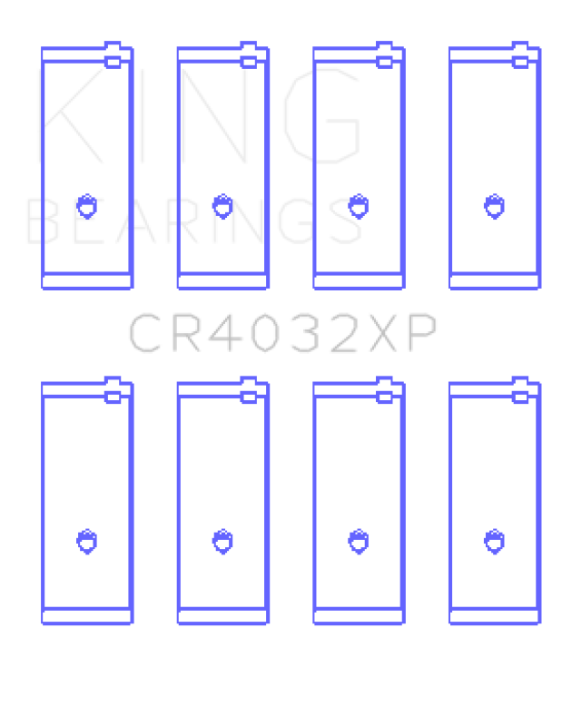 King Toyota 4AGE 4AGZE 16V 1.6L Performance Rod Bearing Set - Size STD King Engine Bearings Bearings  AXOPROS