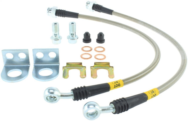 StopTech 06-14 Jeep Grand Cherokee SRT8 Stainless Steel Front Brake Lines Stoptech Brake Line Kits  AXOPROS