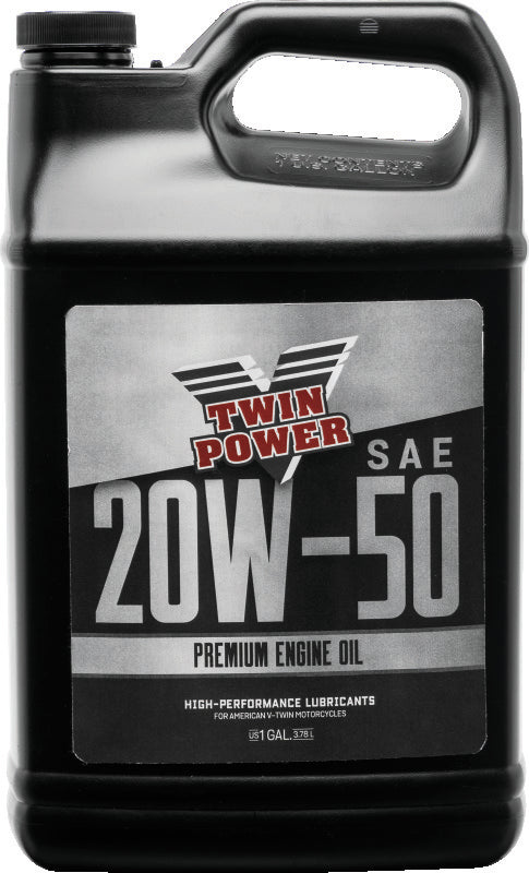 Twin Power 20W50 Premium Oil Gallon TwinPower Motor Oils  AXOPROS