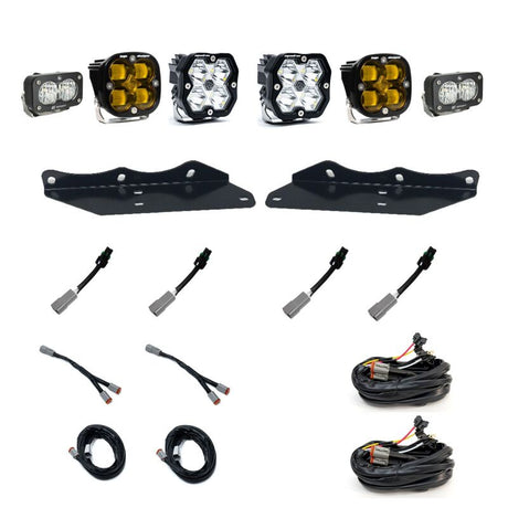 Baja Designs Baja Designs 17-20 Ford Raptor Squadron 2.0 Sport (Spot) + 1.0 SAE - Amb + S2 Sport W/C Fog Pkt Kit Fog Lights aftermarket performance part