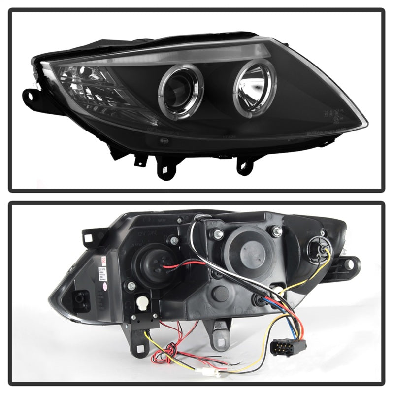 Spyder BMW Z4 03-08 Projector Headlights Halogen Model Only - LED Halo Black PRO-YD-BMWZ403-HL-BK SPYDER Headlights  AXOPROS