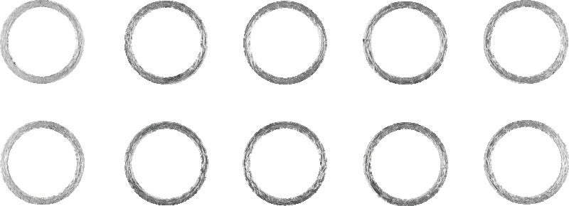 Twin Power 84-Up Evo BT and XL and M8 Exhaust Gaskets Replaces 65324-83 .120 Thick 10 Pk TwinPower Gasket Kits  AXOPROS