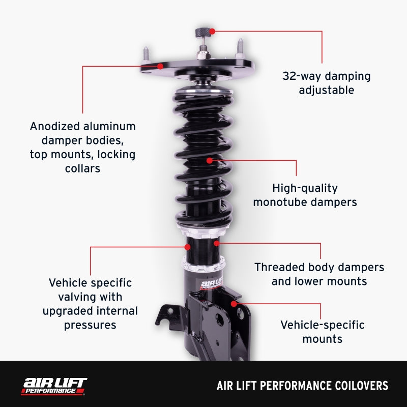 Air Lift Performance 15-20 Acura TLX / 13-17 Honda Accord Coilover Kit Air Lift Coilovers  AXOPROS