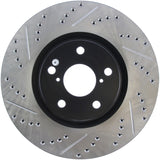 StopTech 5/93-98 Toyota Supra Turbo Right Front Slotted & Drilled Rotor Stoptech Brake Rotors - Slot & Drilled  AXOPROS