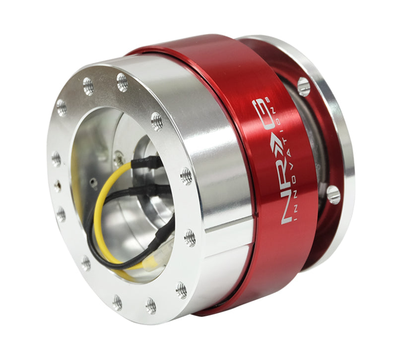 NRG Quick Release - Silver Body/ Red Chrome Ring NRG Quick Release Adapters  AXOPROS