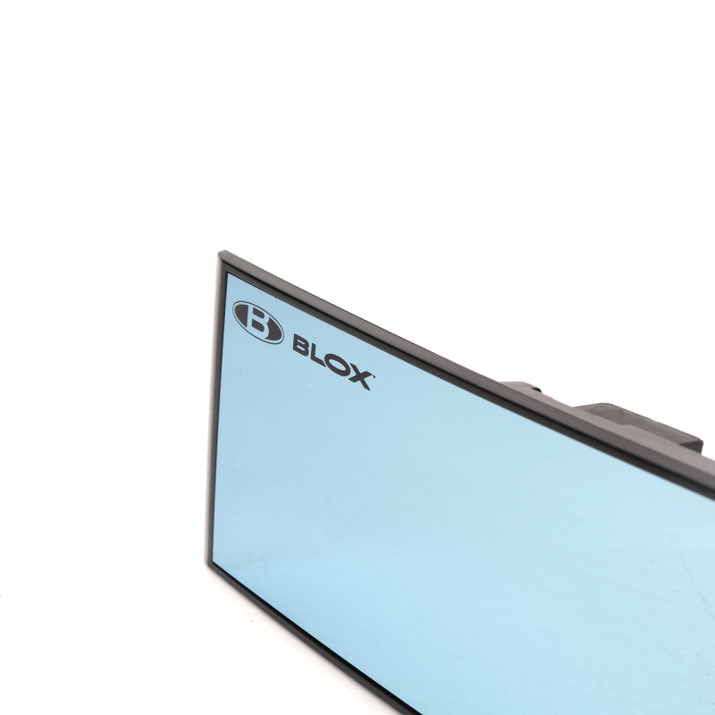 BLOX Racing 290mm Convex Mirror Black Frame Blue Tint BLOX Racing Rear View Mirrors  AXOPROS