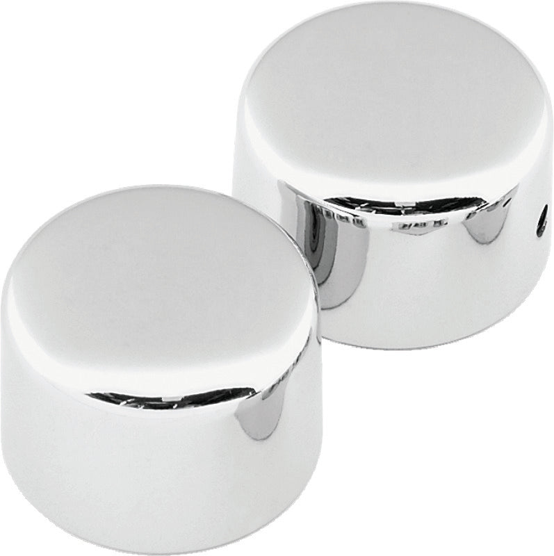 Bikers Choice 72-99 FL FLT FXWG Softail 88-94 Chrome Front Axle Cap Set Bikers Choice Suspension Arms & Components  AXOPROS