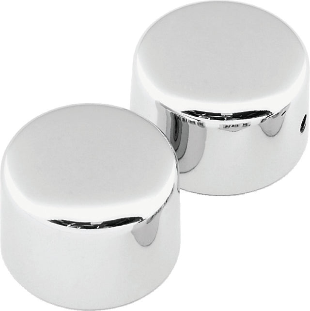 Bikers Choice 72-99 FL FLT FXWG Softail 88-94 Chrome Front Axle Cap Set Bikers Choice Suspension Arms & Components  AXOPROS
