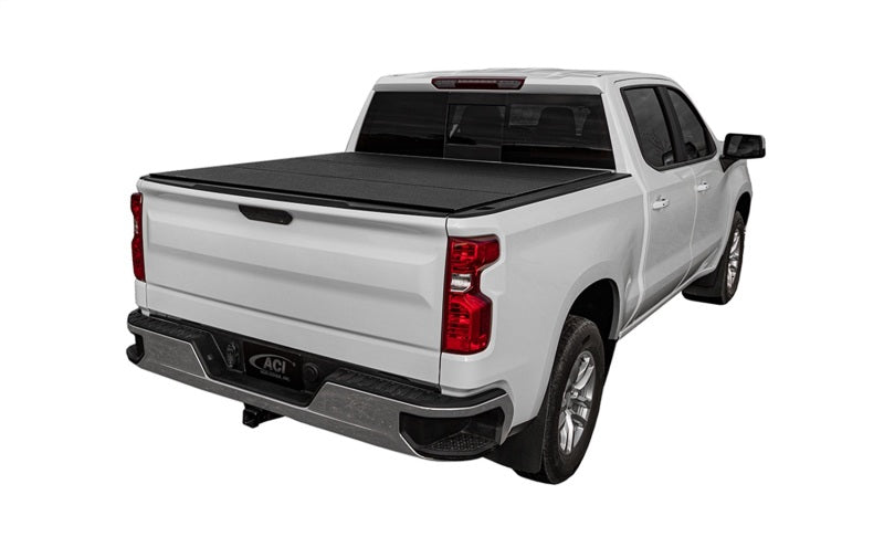 Access LOMAX Folding Hard Cover 04-21+ Ford F-150 6ft 6in (no 04 Heritage/Flareside) Black Urethane Access Bed Covers - Folding  AXOPROS