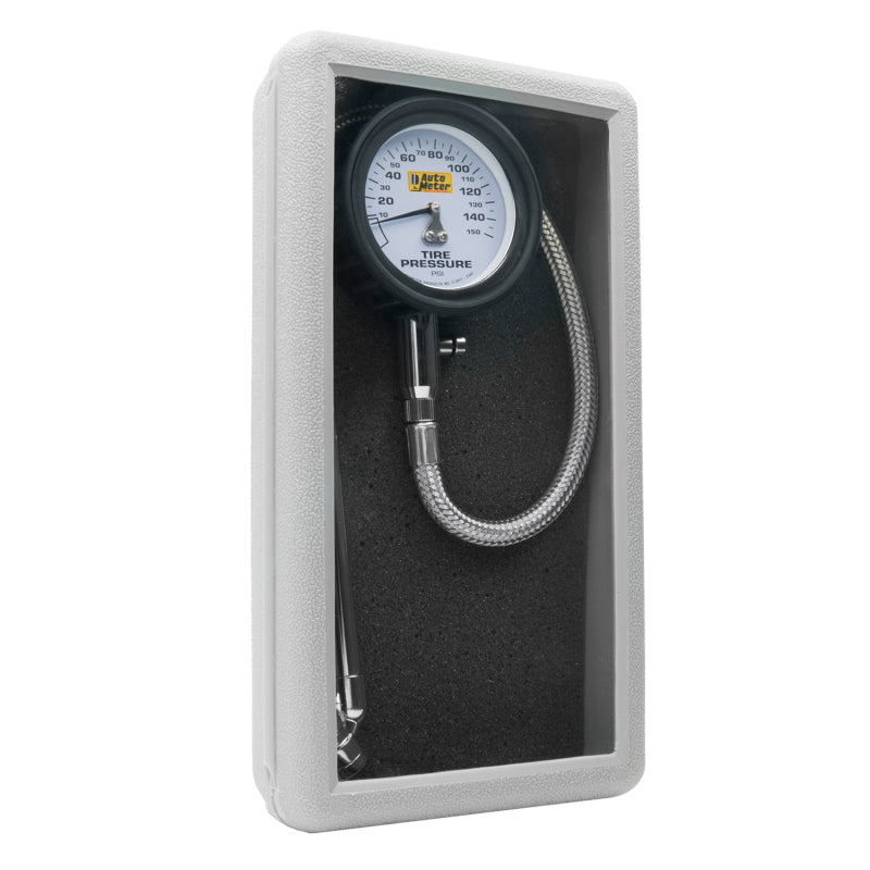 Autometer 150 PSI Analog Tire Pressure Gauge AutoMeter Gauges  AXOPROS