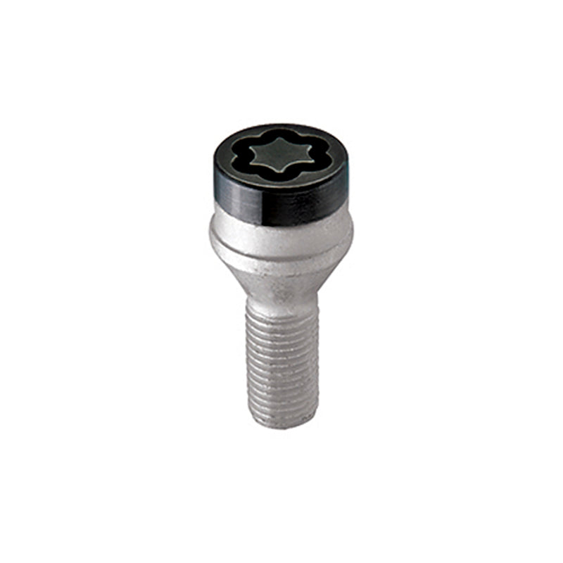 McGard Wheel Lock Bolt Set - 4pk. (Cone Seat) M14X1.5 / 17mm Hex / 31.0mm Shank Length - Black McGard Wheel Bolts  AXOPROS