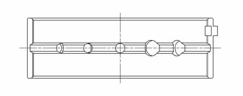 ACL Nissan SR20DE/DET GTiR Standard Size High Performance Main Bearing Set - 5 oil holes in upper ACL Bearings  AXOPROS