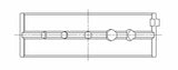 ACL Nissan SR20DE/DET GTiR Standard Size High Performance Main Bearing Set - 5 oil holes in upper ACL Bearings  AXOPROS