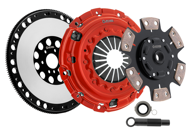 Action Clutch 12-15 Honda Civic Si 2.4L (K24Z7) Stage 3 Clutch Kit (1MS) w/Lightened Flywheel Action Clutch Clutch Kits - Single  AXOPROS