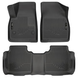 Husky Liners Weatherbeater 17-23 Cadillac XT5 / 17-23 GMC Acadia Front & 2nd Seat Floor Liners - Blk Husky Liners Floor Mats - Rubber  AXOPROS