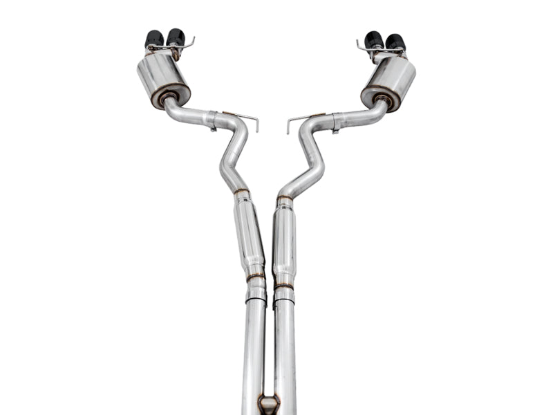 AWE Tuning 2018+ Ford Mustang GT (S550) Cat-back Exhaust - Touring Edition (Quad Diamond Black Tips) AWE Tuning Catback  AXOPROS