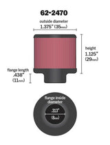 K&N .315/.431 Flange 1 3/8 inch OD 1.5 inch H Clamp On Crankcase Vent Filter K&N Engineering Air Filters - Universal Fit  AXOPROS