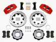 Wilwood Dynapro 6 Front Hat Kit 12.19in Drilled Red 2011 Fiesta Wilwood Big Brake Kits  AXOPROS