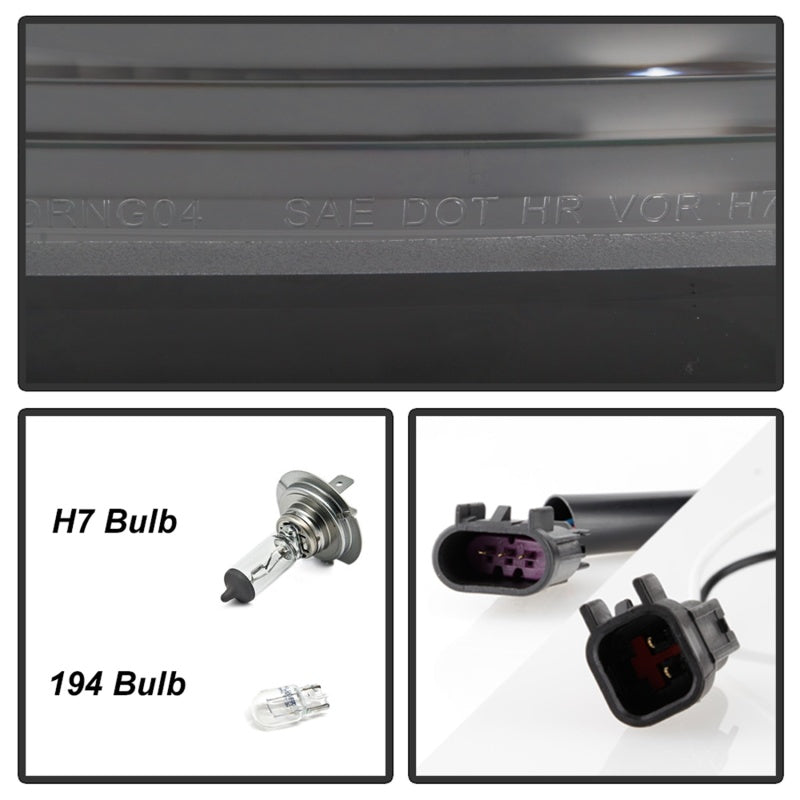 Spyder 04-06 Dodge Durango Projector Headlights - Black PRO-YD-DDU04-LB-BK SPYDER Headlights  AXOPROS