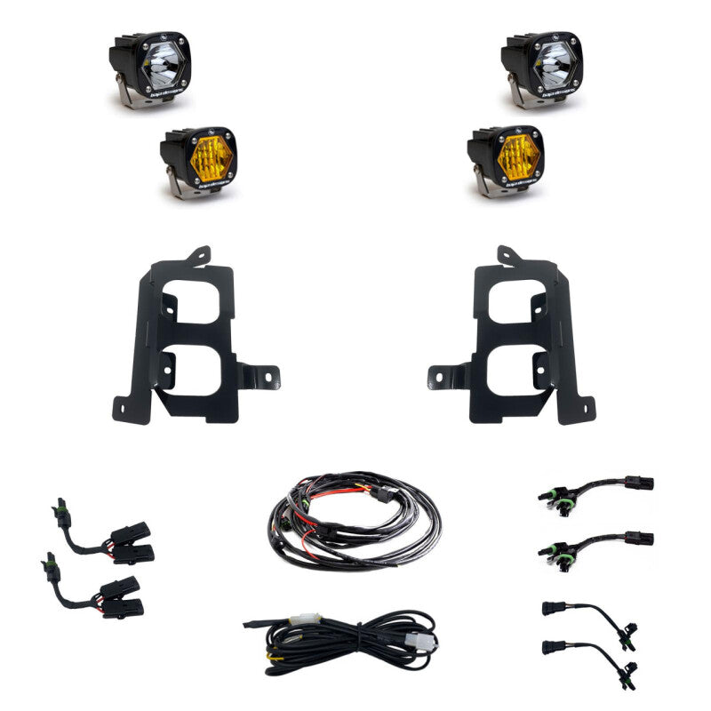 Baja Designs 2020+ GMC 2500/3500 Fog Pocket Kit Baja Designs Fog Lights  AXOPROS