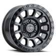 ICON Hulse 17 X 8.5 6 X 5.5 0mm Offset 4.75in BS Double Black ICON Wheels - Cast  AXOPROS