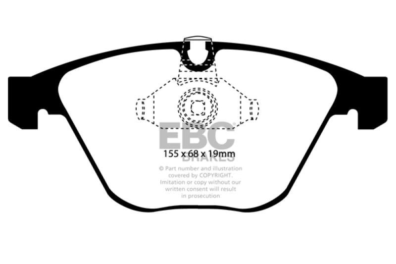 EBC 08-10 BMW M3 4.0 (E90) Redstuff Front Brake Pads EBC Brake Pads - Performance  AXOPROS