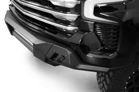 ADD 2022+ Chevrolet Silverado 1500 Black Label Front Bumper Addictive Desert Designs Bumpers - Steel  AXOPROS