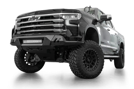 ADD 2022+ Chevrolet Silverado 1500 Black Label Front Bumper Addictive Desert Designs Bumpers - Steel  AXOPROS
