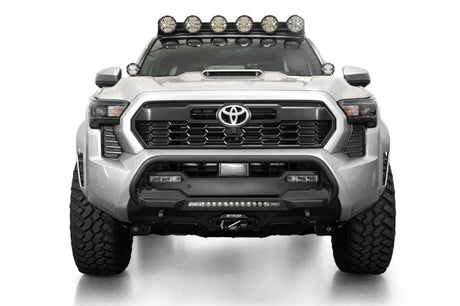 ADD 2024+ Toyota Tacoma Stealth Center Mount Winch Front Bumper w/ Top Hoop Addictive Desert Designs Bumpers - Steel  AXOPROS