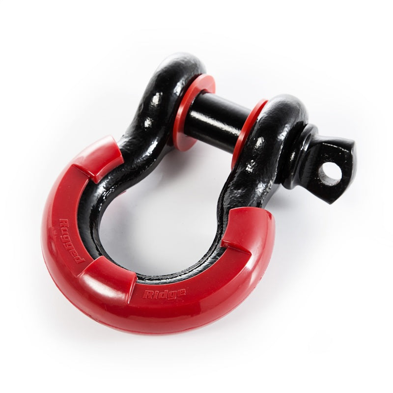 Rugged Ridge Red 7/8in D-Ring Isolator Kit Rugged Ridge Shackle Kits  AXOPROS