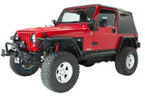 Fishbone Offroad 97-06 Jeep Wrangler TJ Steel Rock Slider - Black Textured Powdercoat Fishbone Offroad Steps  AXOPROS