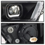 xTune Toyota Tacoma 16-18 DRL Light Bar Projector Headlights - Black PRO-JH-TTA16-LBDRL-BK SPYDER Headlights  AXOPROS