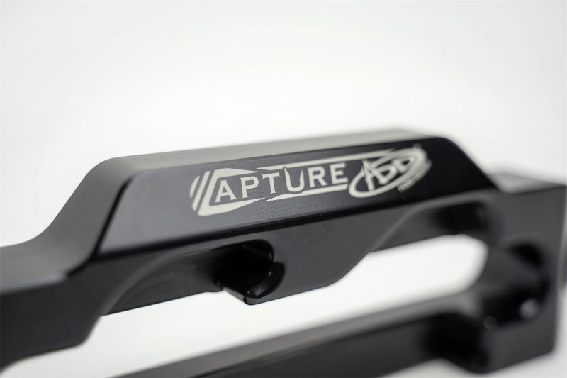 Addictive Desert Designs 1-5/16in Winch Fairlead Plate w/ Recessed Round End Hook - Black Addictive Desert Designs
