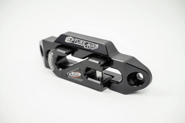 Addictive Desert Designs 1-5/16in Winch Fairlead Plate w/ Recessed Round End Hook - Black Addictive Desert Designs