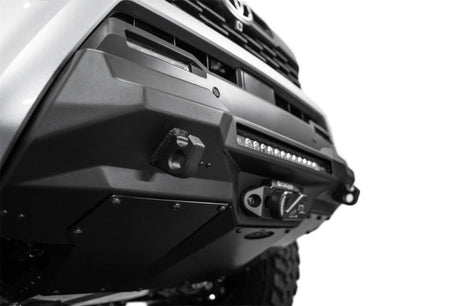 Addictive Desert Designs 2024 Toyota Tacoma Stealth Center Mount Winch Front Bumper Addictive Desert Designs Bumpers - Steel  AXOPROS