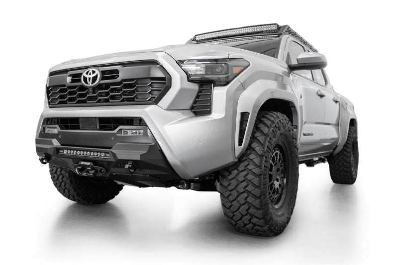 Addictive Desert Designs 2024 Toyota Tacoma Stealth Center Mount Winch Front Bumper Addictive Desert Designs Bumpers - Steel  AXOPROS
