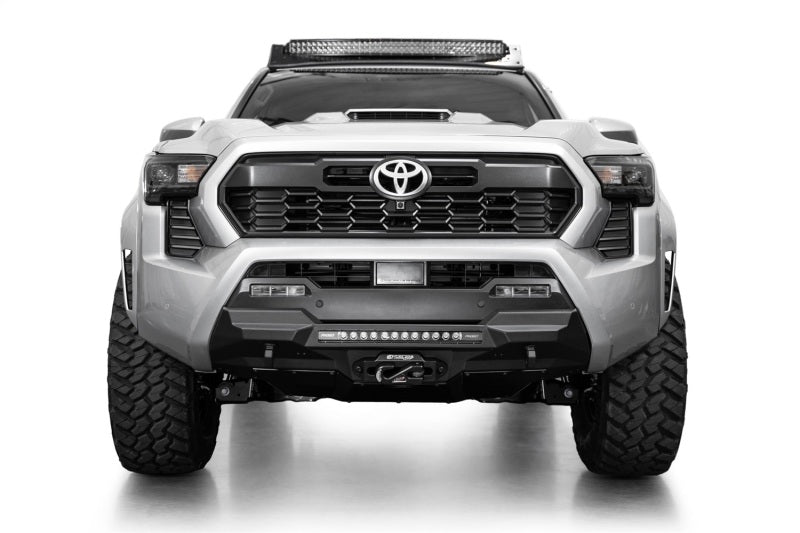 Addictive Desert Designs 2024 Toyota Tacoma Stealth Center Mount Winch Front Bumper Addictive Desert Designs Bumpers - Steel  AXOPROS
