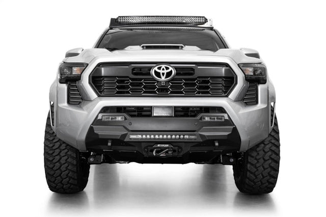 Addictive Desert Designs 2024 Toyota Tacoma Stealth Center Mount Winch Front Bumper Addictive Desert Designs Bumpers - Steel  AXOPROS