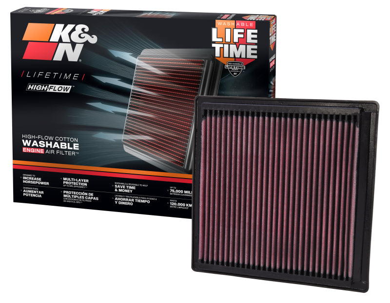 K&N Replacement Air Filter DODGE DURANGO 04-09 / CHRYSLER ASPEN 07-09 K&N Engineering Air Filters - Drop In  AXOPROS