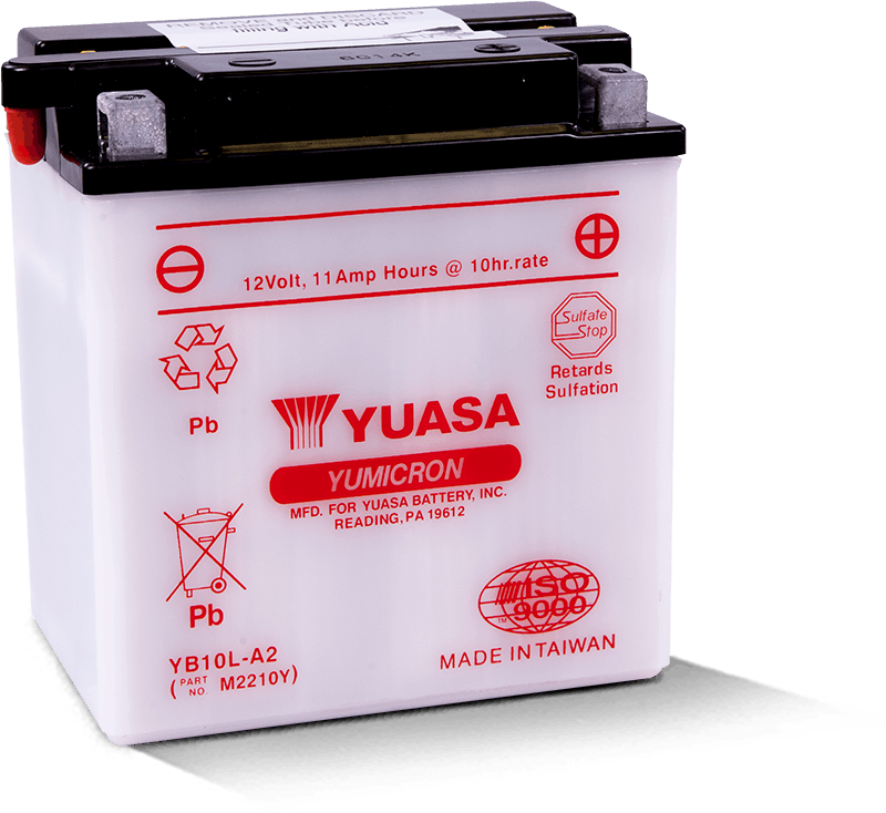 Yuasa YB10L-A2 Yumicron 12-Volt Battery Yuasa Battery Batteries  AXOPROS